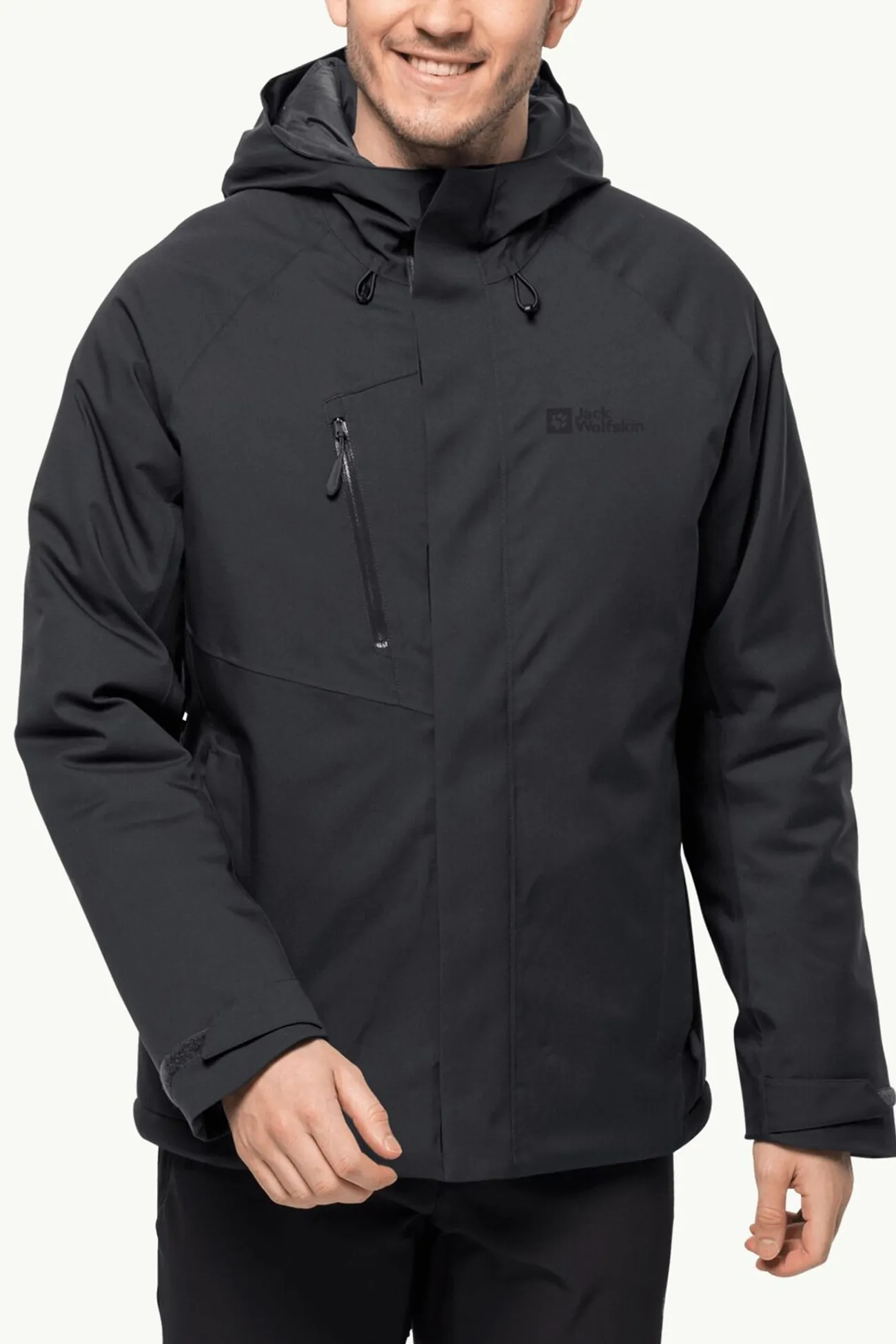 Куртка мужская Jack Wolfskin TROPOSPHERE INS JKT M черная 1115321