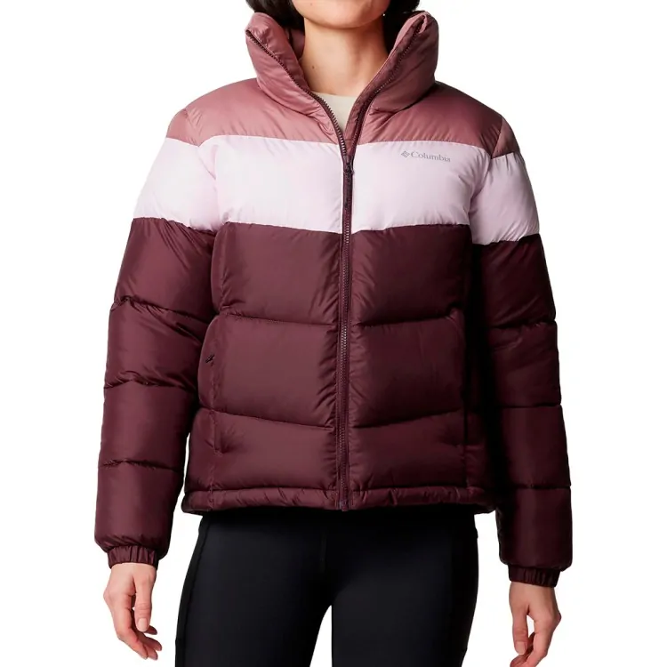 Куртка женская Columbia Puffect™ II Colorblock Jacket бордовая