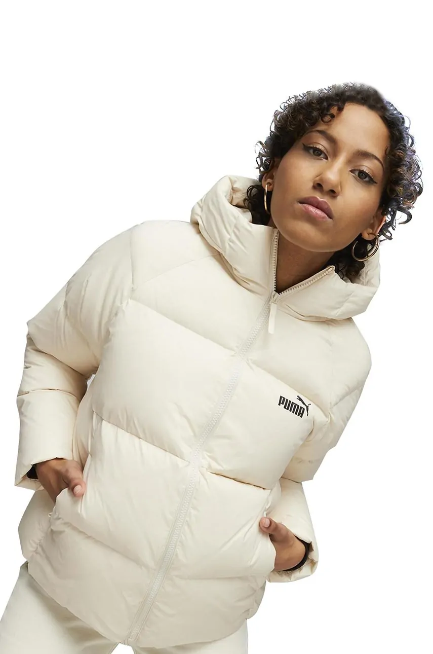 Куртка женская Puma Hooded Ultra Down Puffer Jacket молочная