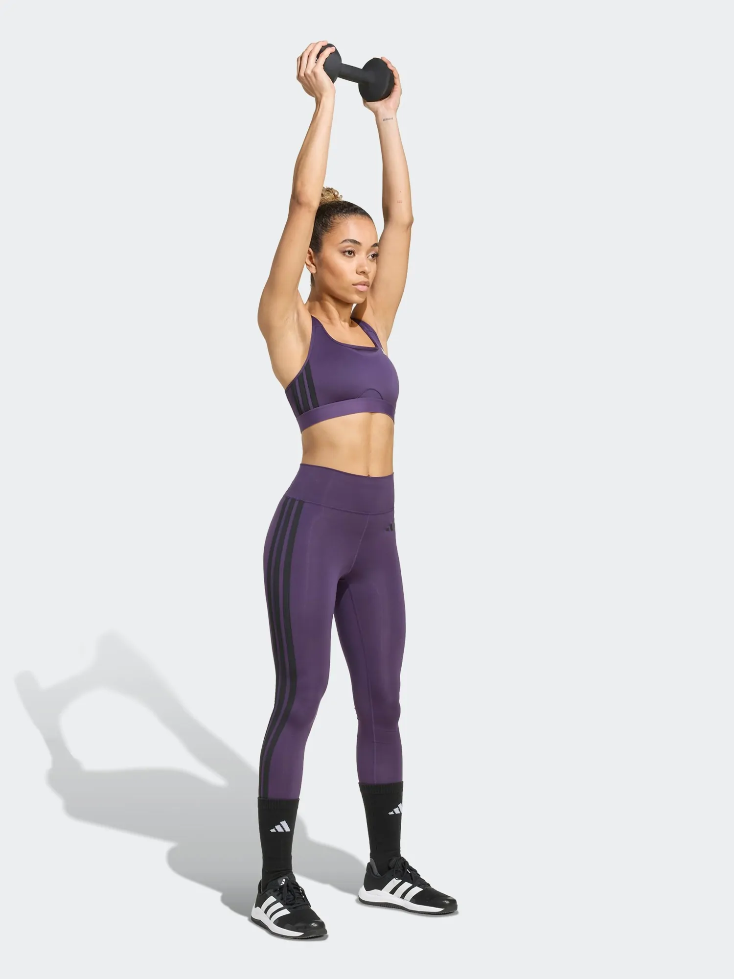 Бра женский Adidas PWRCT MS 3S BRA фиолетовый JY2120 купить в