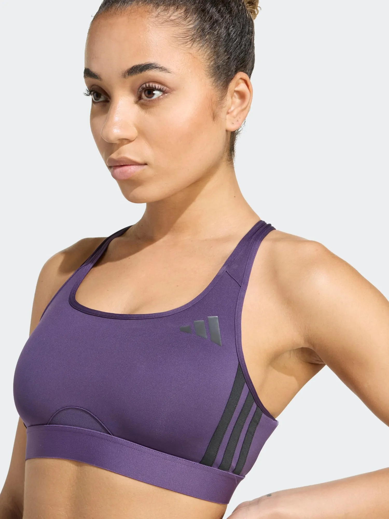 Бра женский Adidas PWRCT MS 3S BRA фиолетовый JY2120 купить в