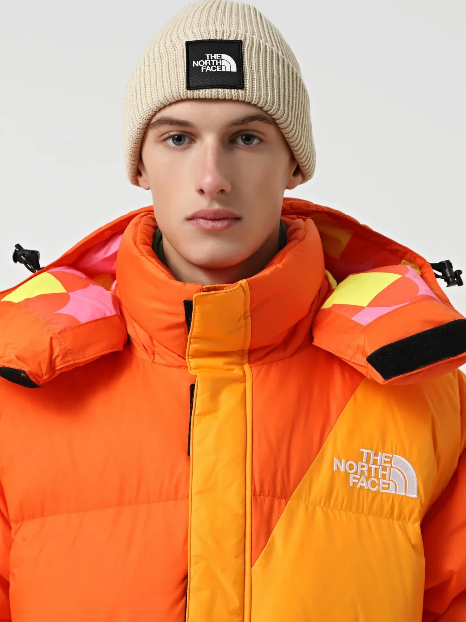 Шапка The North Face Explore бежева NF0A55KC4D51 купити в Києві в