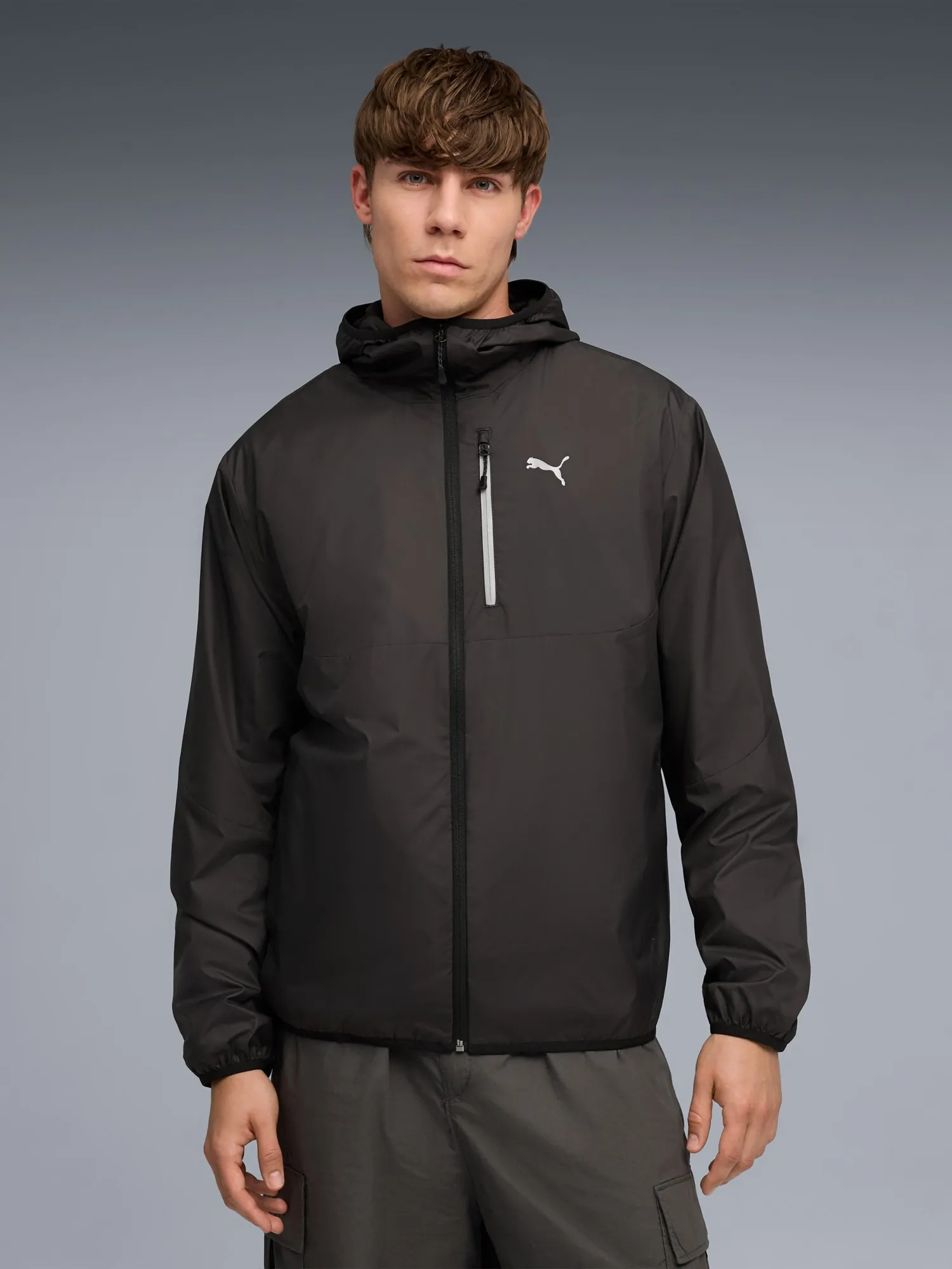 Ветровка мужская Puma tech Windbreaker черная 69215701 купить в