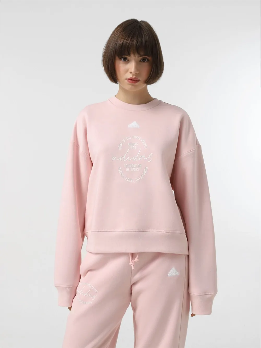 Толстовка жіноча Adidas W BLUV Q3 SWT рожева IY1455 купити в Києві