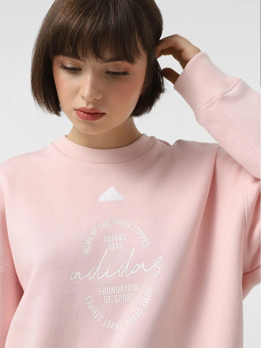 Толстовка жіноча Adidas W BLUV Q3 SWT рожева IY1455 купити в Києві