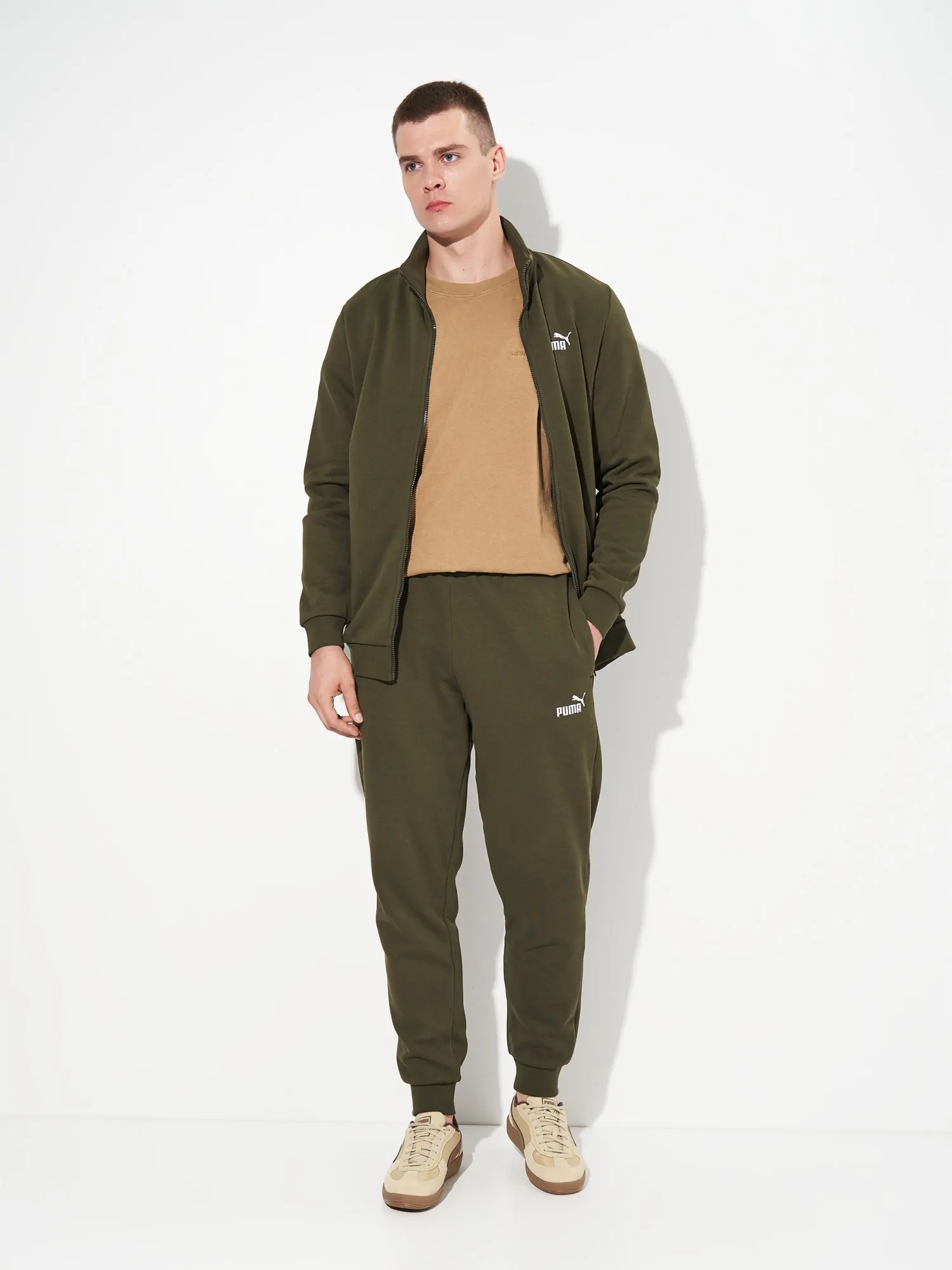 Костюм мужской Puma ESS Sweat Suit FL хаки 68817570 купить в Киеве