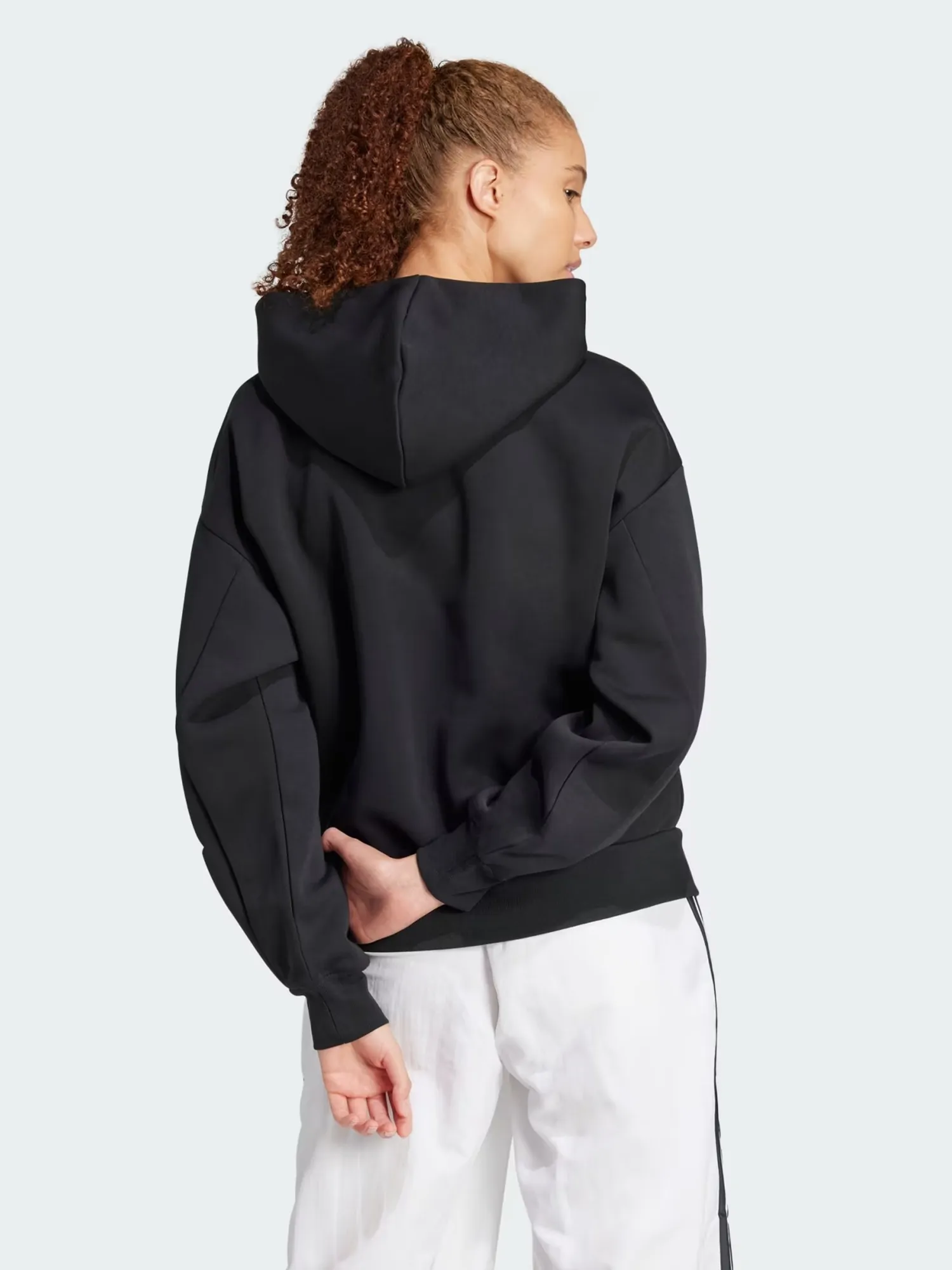 Толстовка женская Adidas W FI 3S OH HD черная JC5426 купить в
