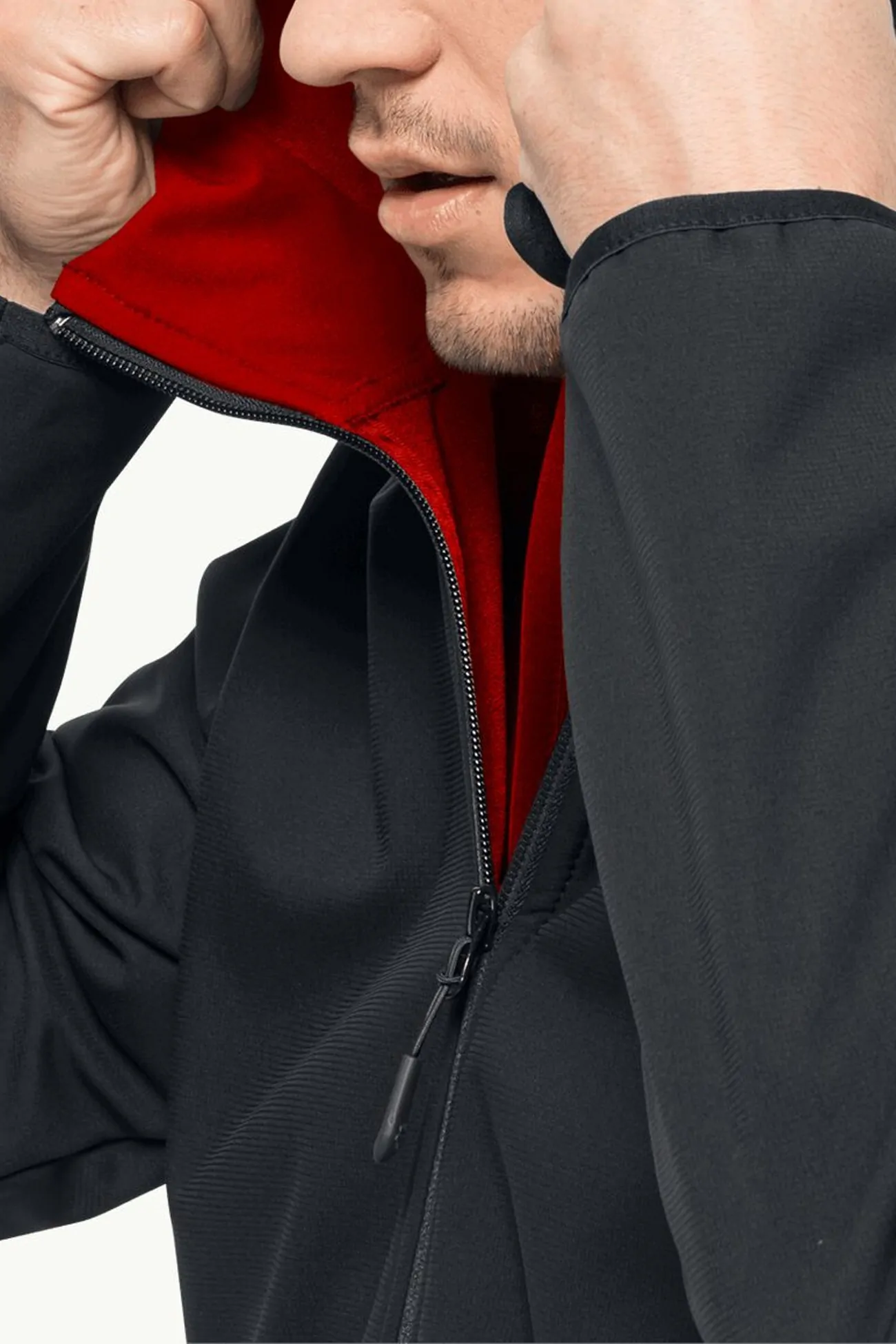 Ветровка Soft Shell мужская Jack Wolfskin BORNBERG HOODY M черная