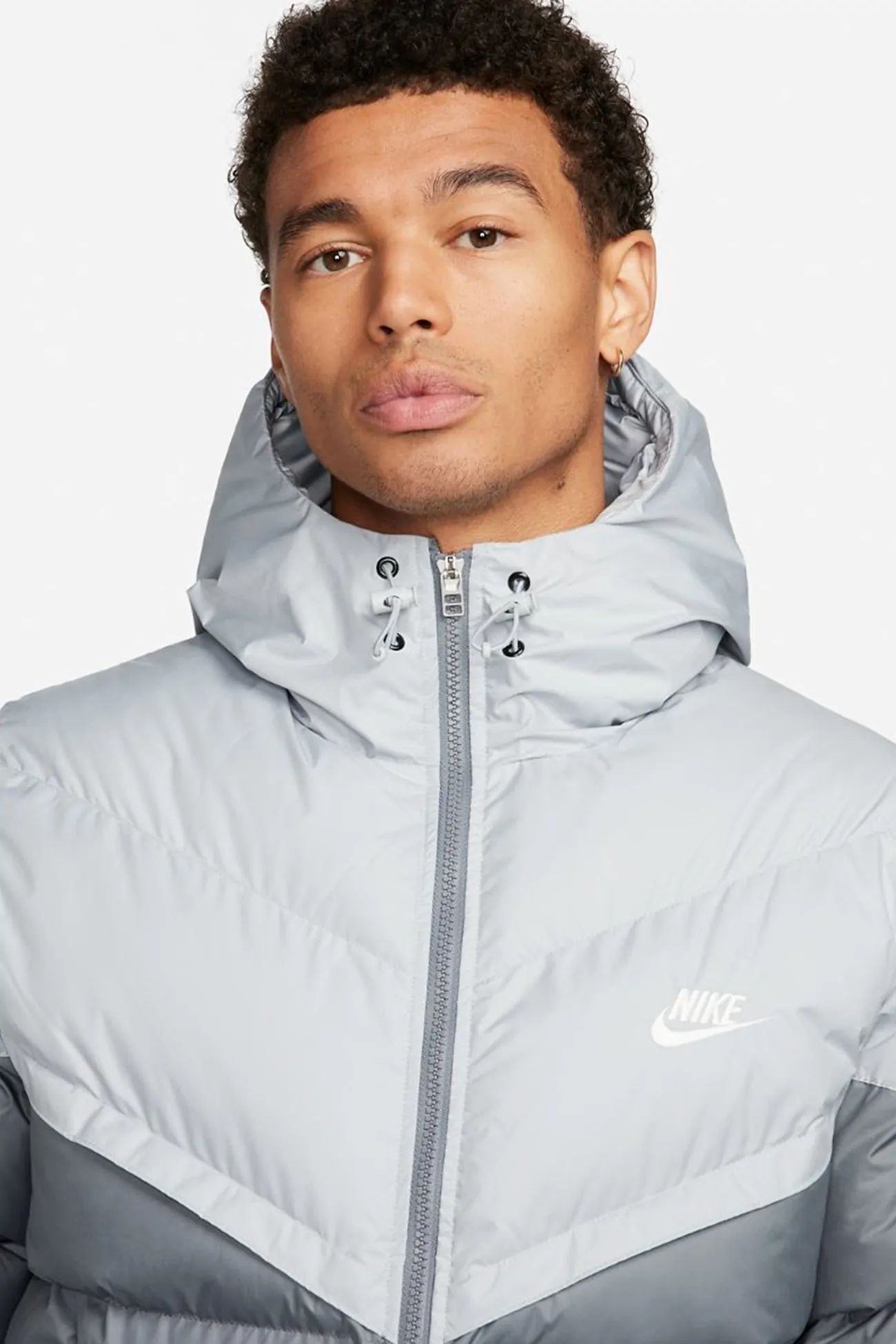 Куртка мужская Nike M NK SF WR PL-FLD HD JKT серая FB8185-077