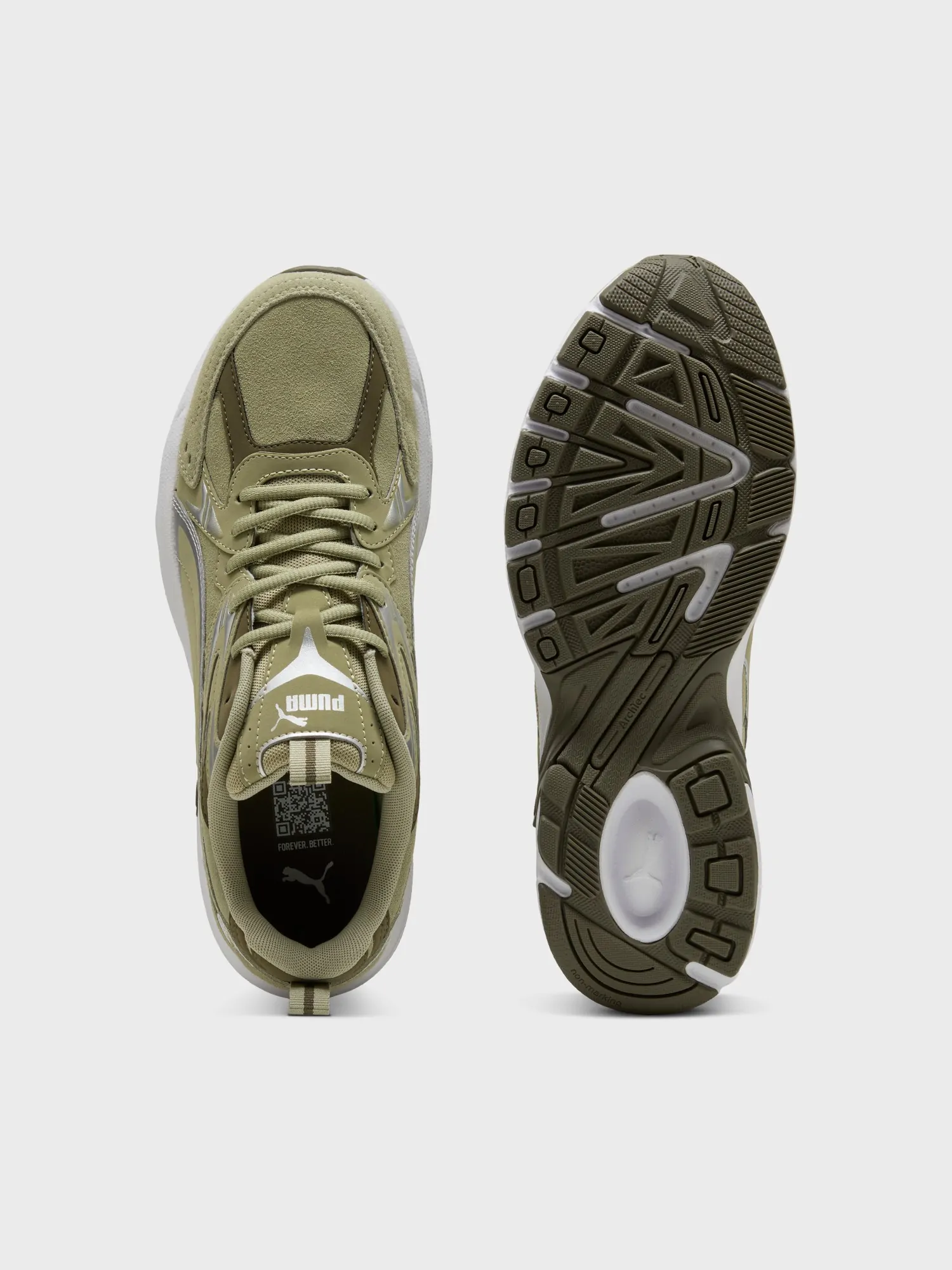 Кроссовки женские Puma Milenio tech SD оливковые 40265604 купить в