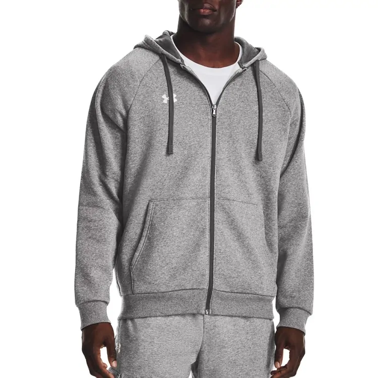 Толстовка мужская Under Armour UA Rival Fleece FZ Hoodie черная