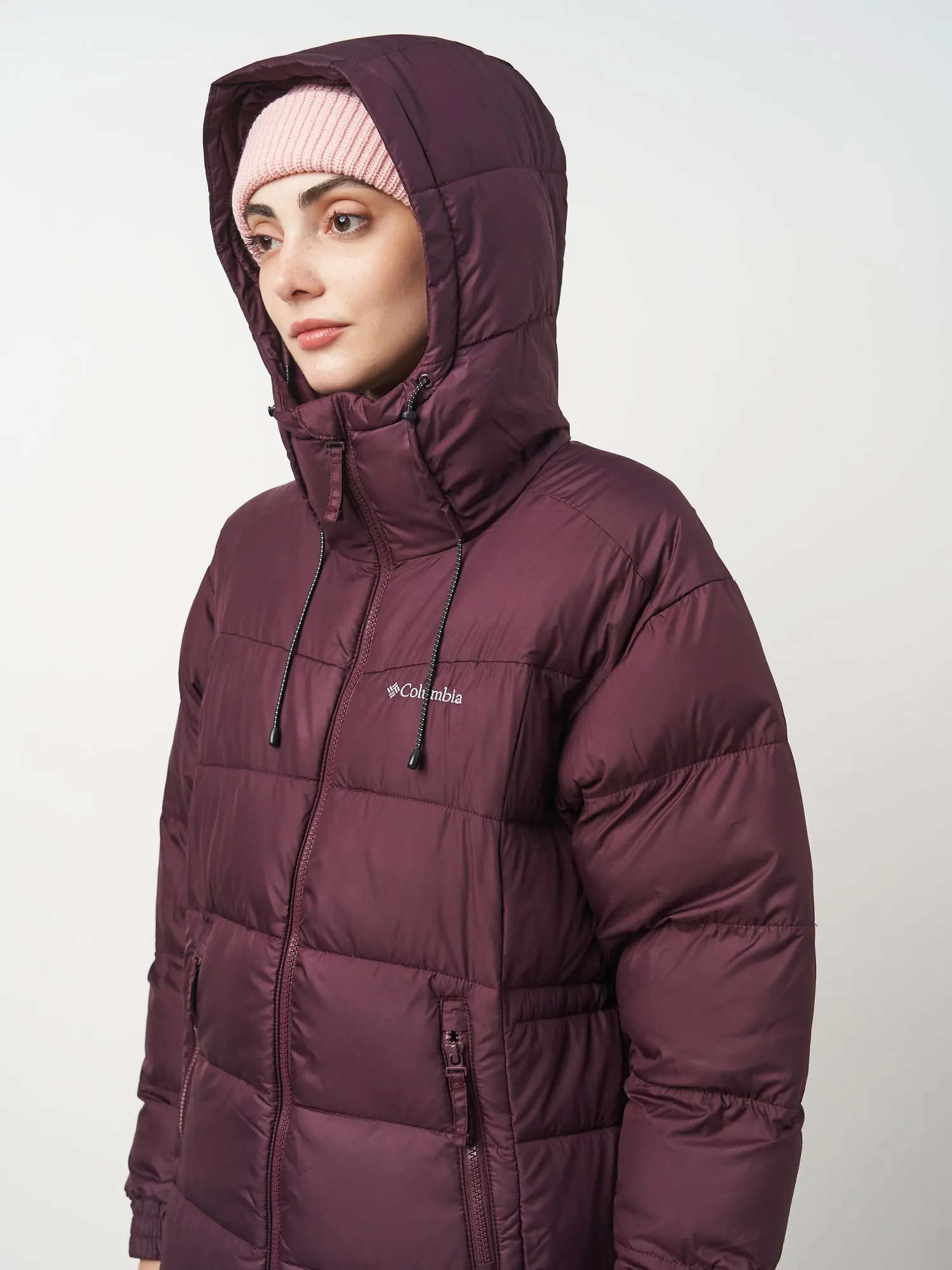 Куртка женская Columbia Pike Lake™ II Long Jacket бордовая 2051351