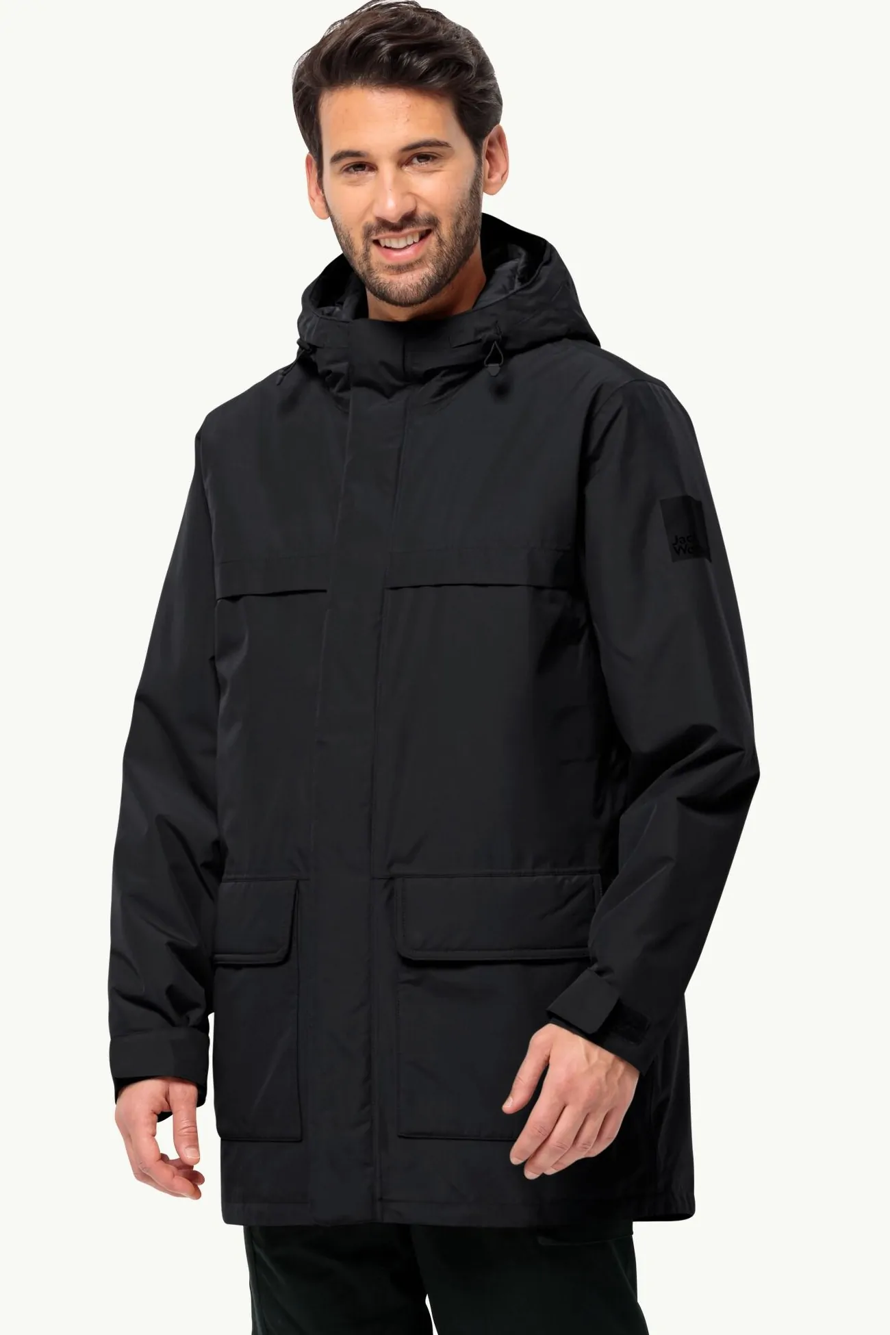Куртка мужская Jack Wolfskin WINTERLAGER PARKA M черная 1115471