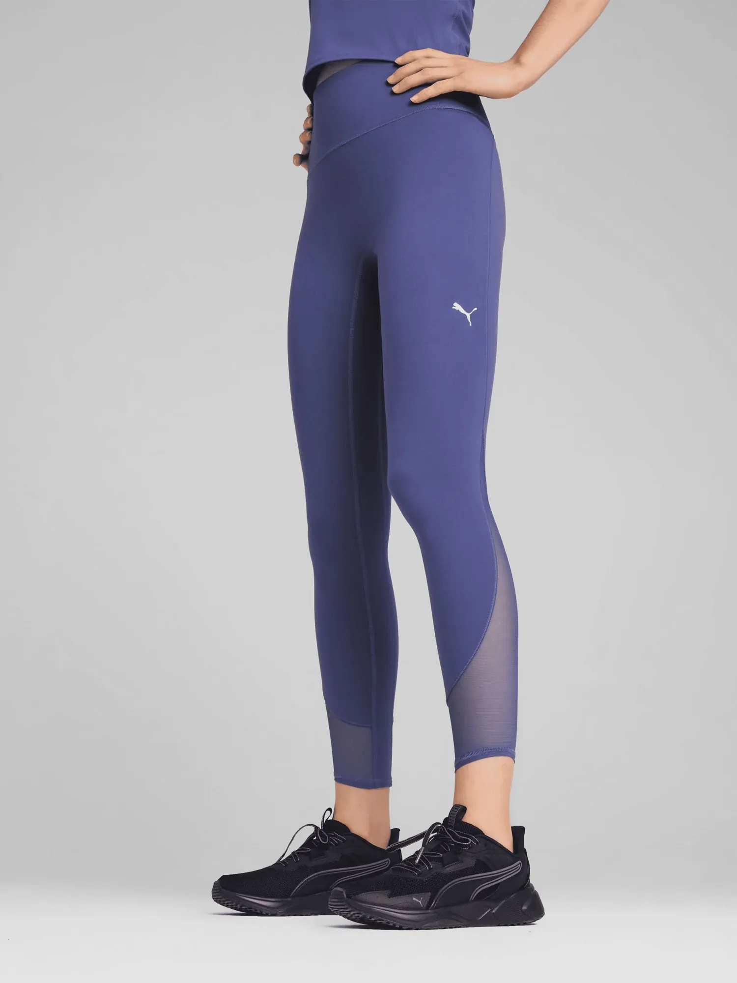 シュウ　0705 Леггинсы женские Puma W CLOUDSPUN HW 7/8 TIGHT фиолетовые 52666246