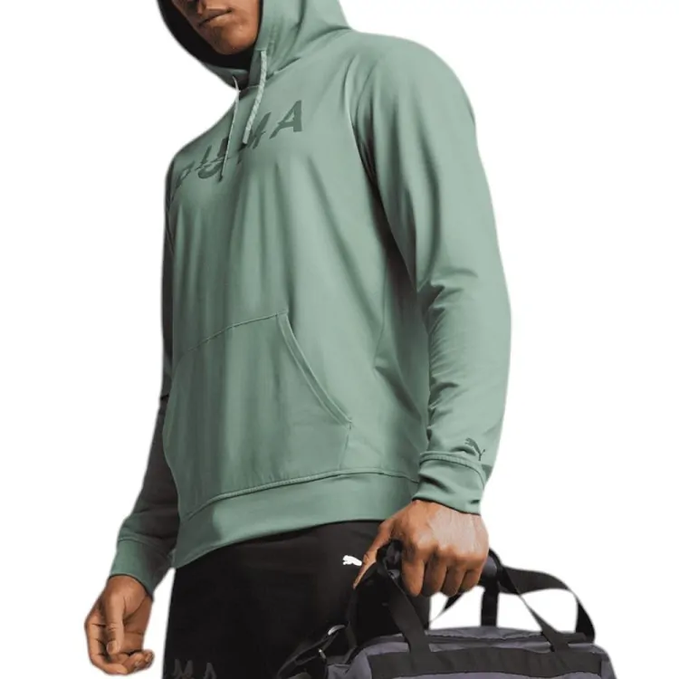 Толстовка мужская Puma CLOUDSPUN BRANDED HOODIE зеленая 52667830