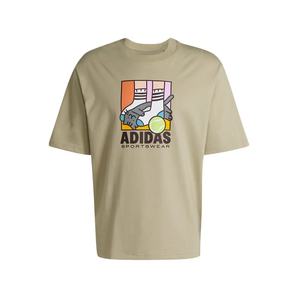 Футболка мужская Adidas M ANI POP PLY T хаки KE4342 купить в Киеве