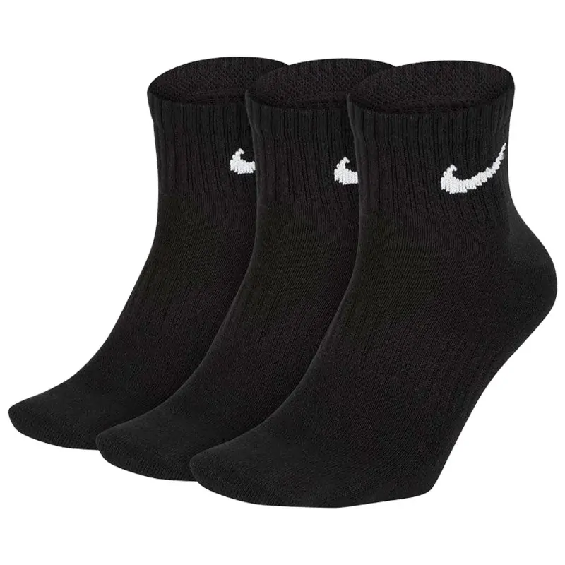 Шкарпетки Nike Everyday Lightweight Ankle 3-Pack чорні SX7677-010