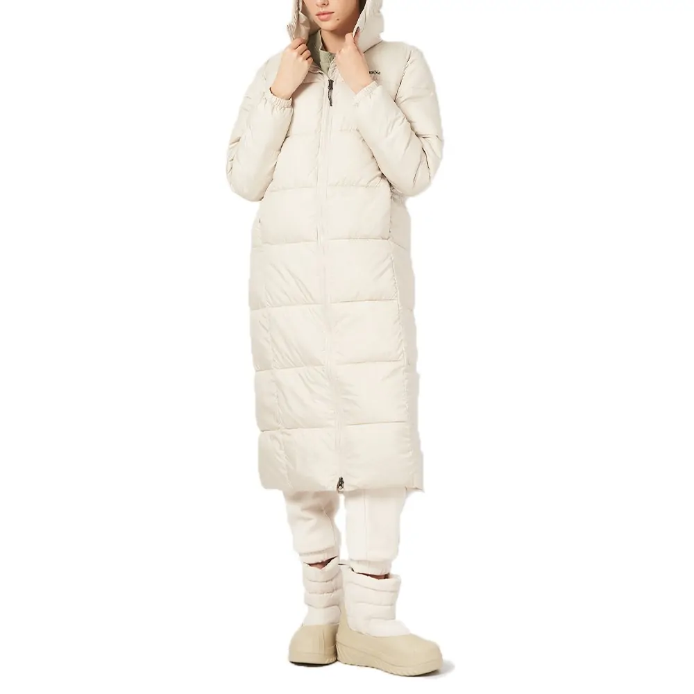 em.エムドット ポケットファージレ  ライトベージュ　22AW Куртка жіноча Columbia Puffect™ II Long Jacket бежева 2088451-278