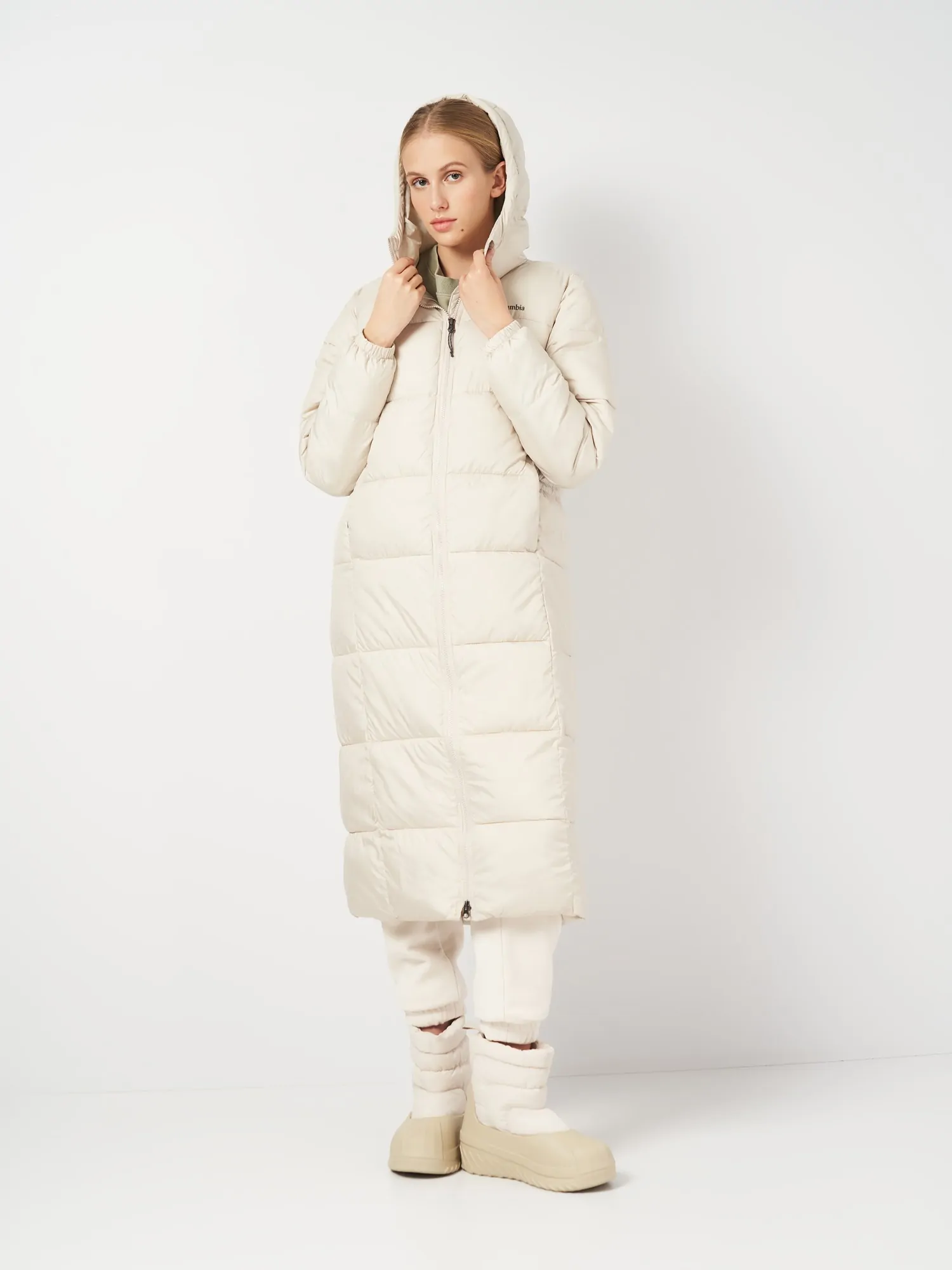 Куртка женская Columbia Puffect™ II Long Jacket бежевая 2088451