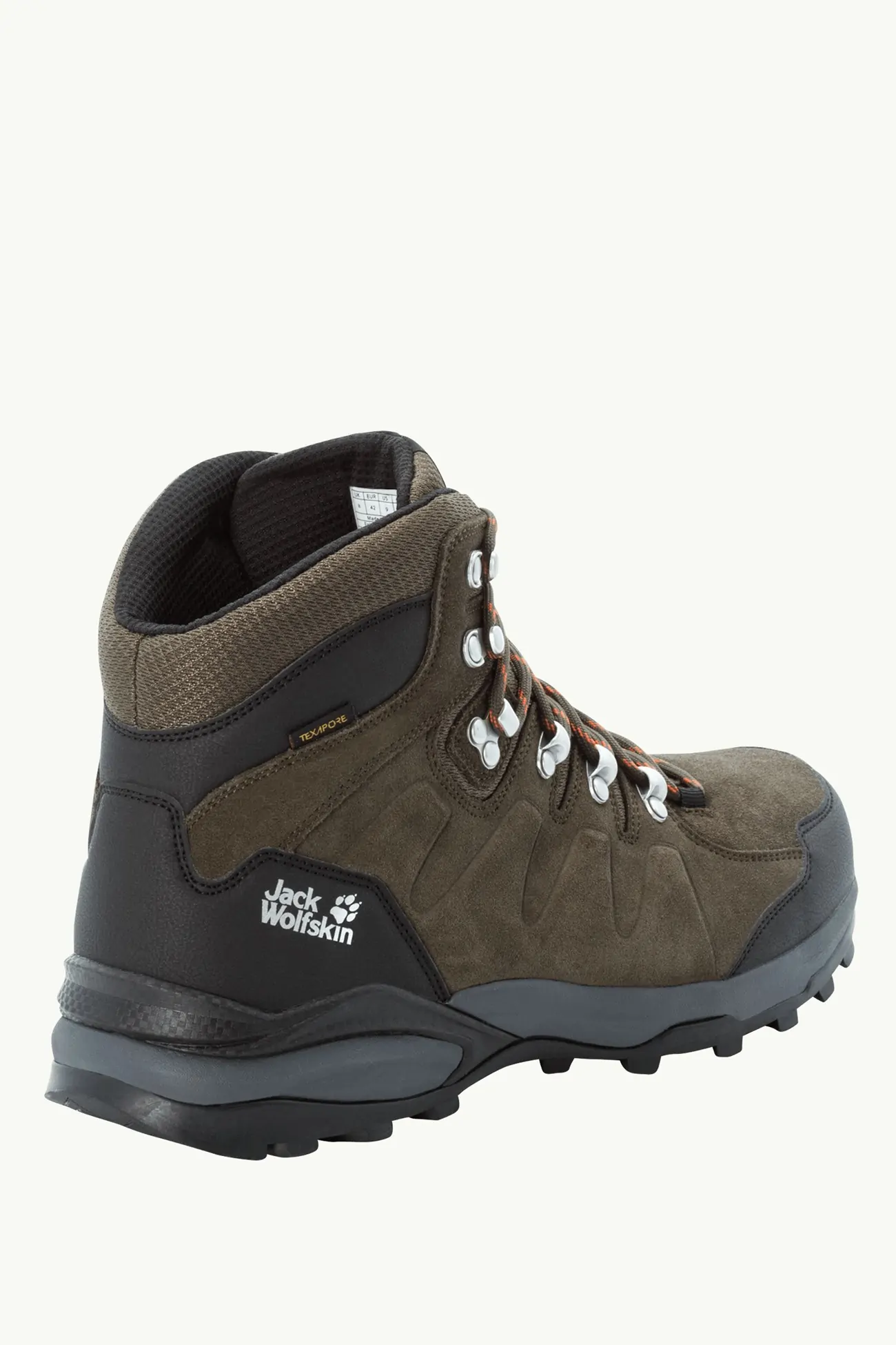 Ботинки мужские Jack Wolfskin REFUGIO TEXAPORE MID M хаки 4049841