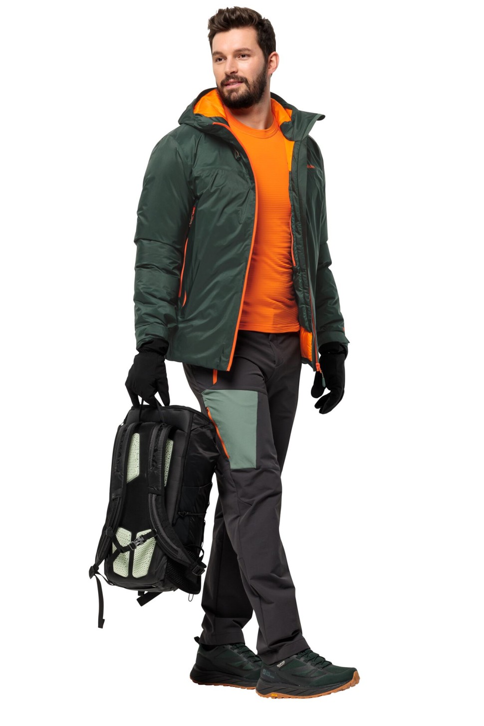 Рукавиці чоловічі Jack Wolfskin HIGHLOFT GLOVE чорні 1904435-6000 — фото 3