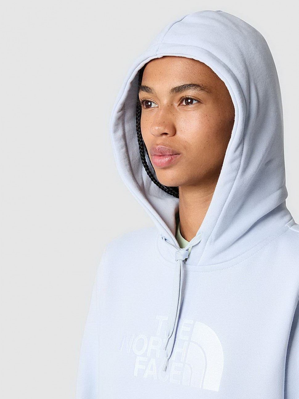 Толстовка жіноча The North Face W DREW PEAK PULLOVE блакитна NF0A55ECI0E1 — фото 5