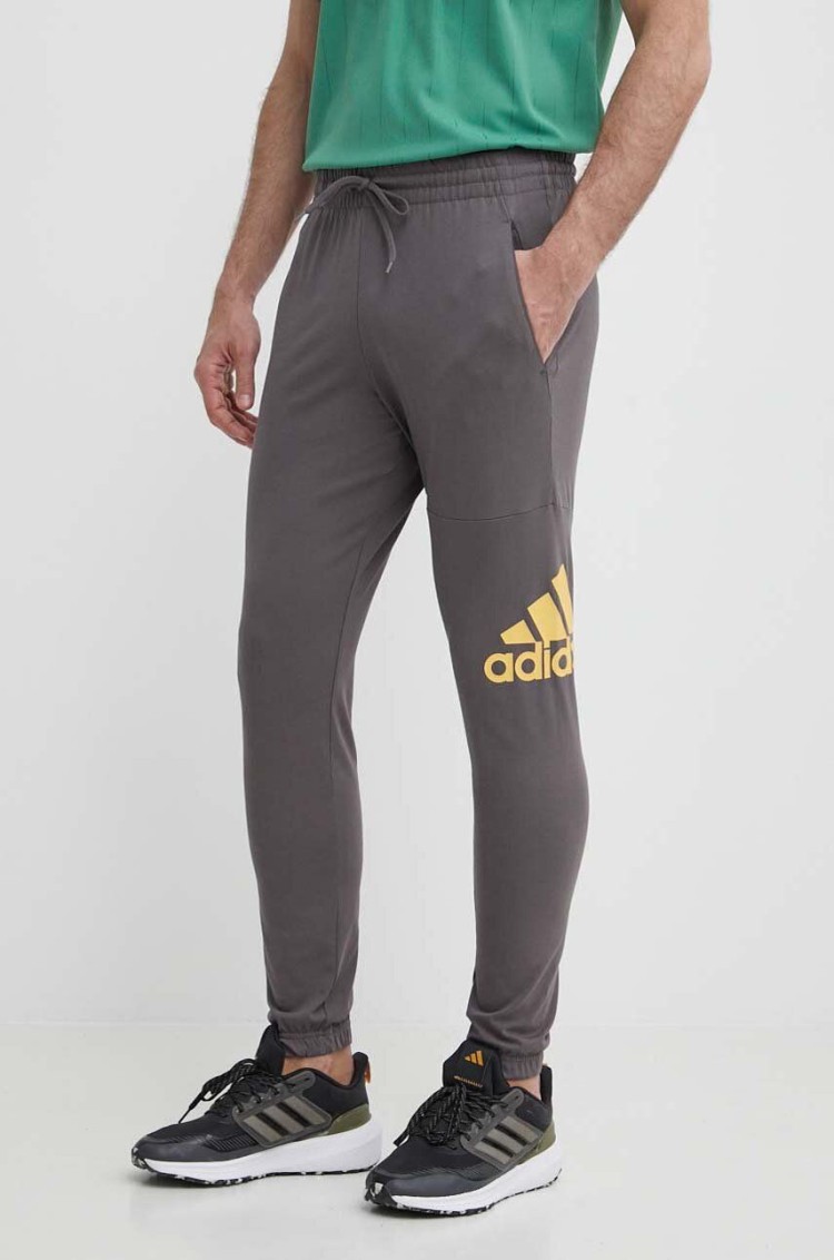 Брюки мужские Adidas ESS LGO T P SJ коричневые IR9989 изображение 2