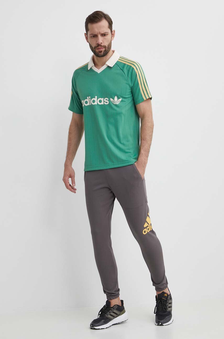 Брюки мужские Adidas ESS LGO T P SJ коричневые IR9989 изображение 4