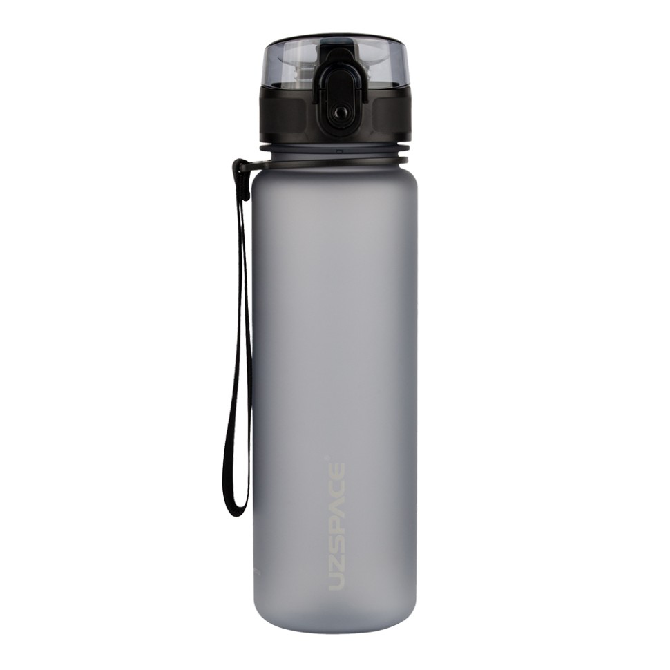 Бутылка для воды UZSPACE Frosted серая 3026-011 изображение 1