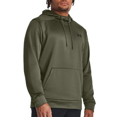 Толстовка мужская Under Armour UA Armour Fleece Hoodie оливковая 1373353-390