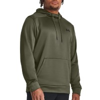 Толстовка чоловіча Under Armour UA Armour Fleece Hoodie оливкова 1373353-390 изображение 7