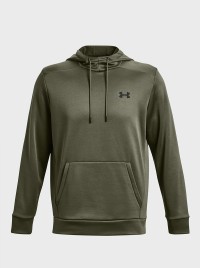 Толстовка чоловіча Under Armour UA Armour Fleece Hoodie оливкова 1373353-390 изображение 12