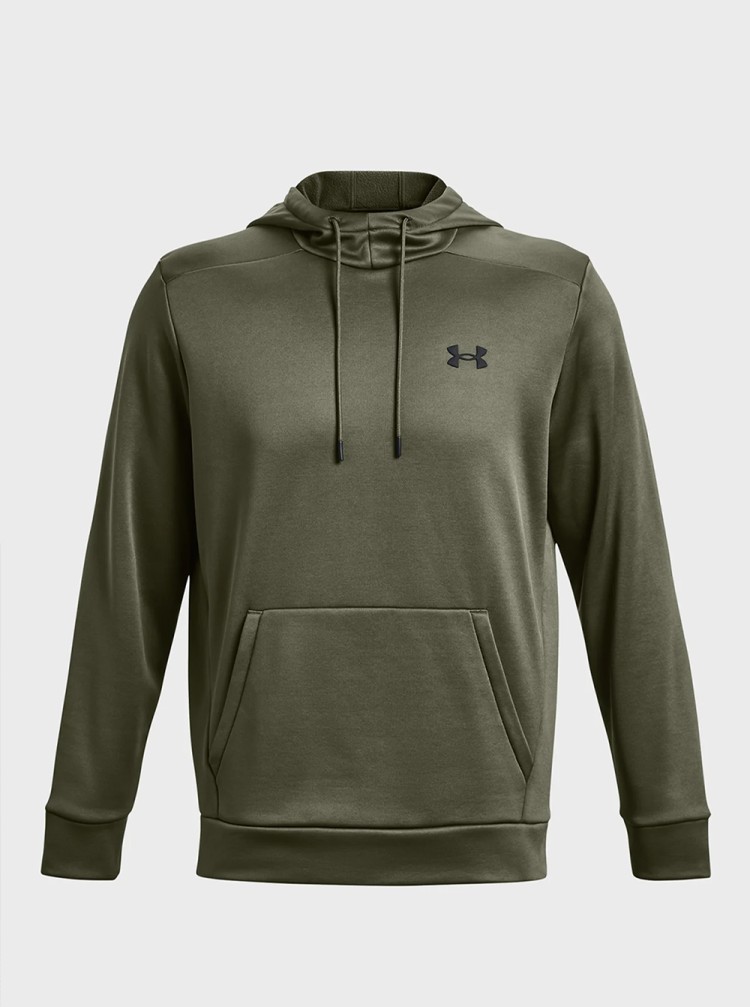Толстовка чоловіча Under Armour UA Armour Fleece Hoodie оливкова 1373353-390 изображение 12