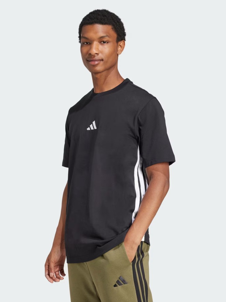 Футболка чоловіча Adidas M 3S SJ T чорна JD1906 изображение 2