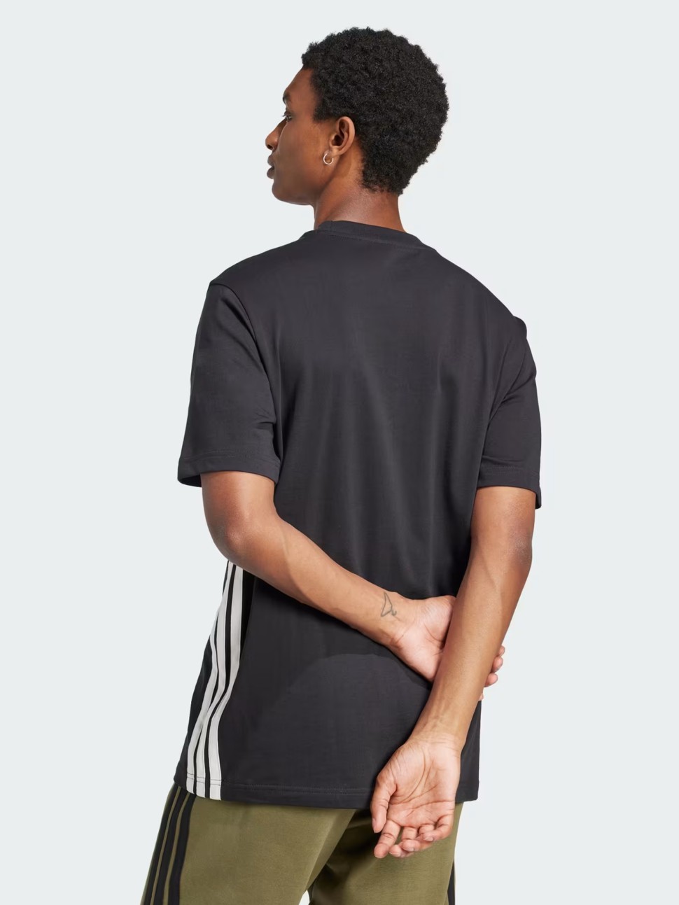Футболка чоловіча Adidas M 3S SJ T чорна JD1906 — фото 3