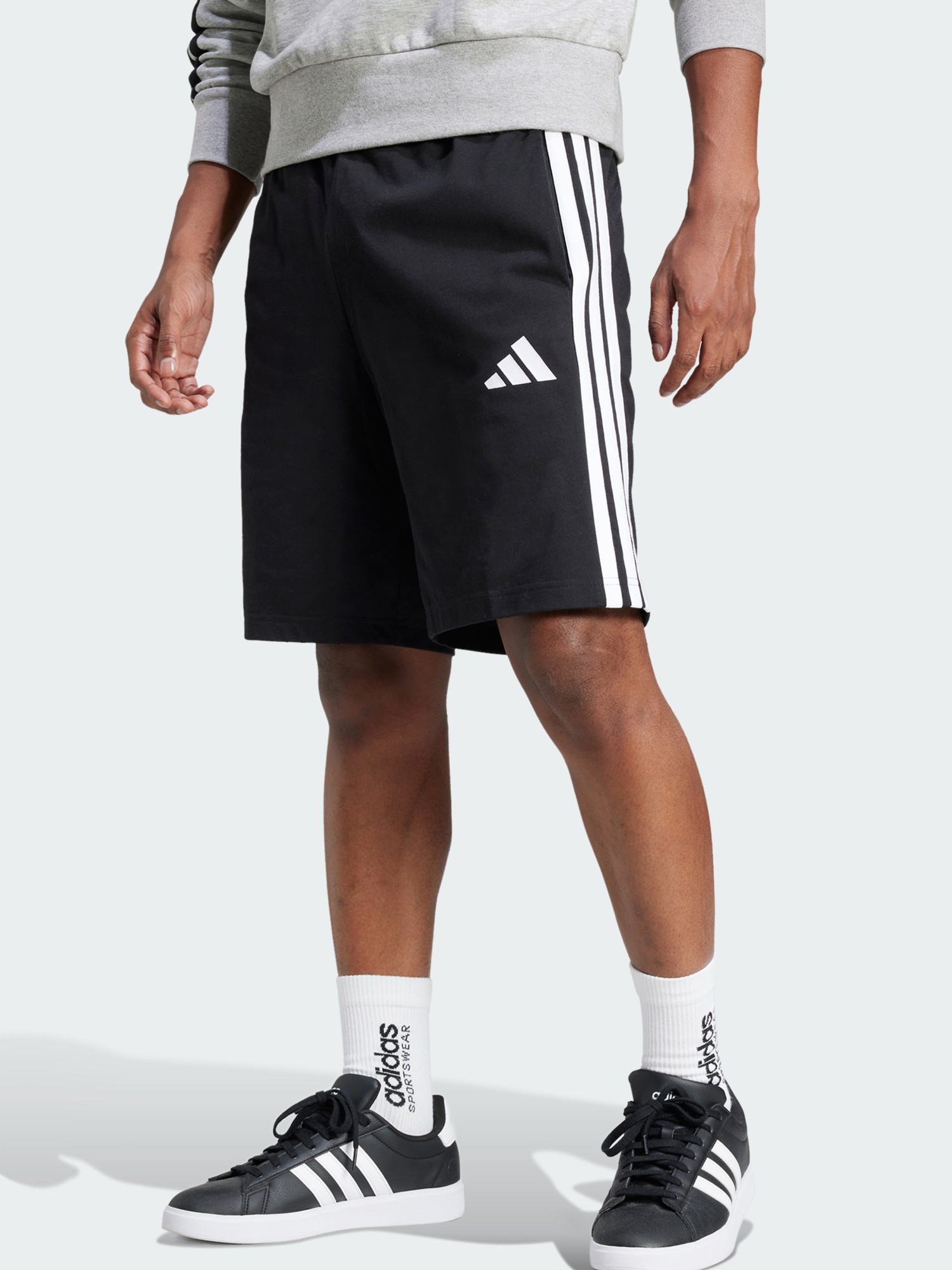 Шорты мужские Adidas M 3S SJ 10 SHO черные JE6405 изображение 2