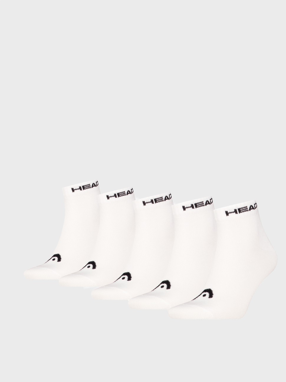 Шкарпетки унісекс HEAD ELEMENTS ALL SPORTS QUARTER 5P ECOM білі 701232769002 — фото 2