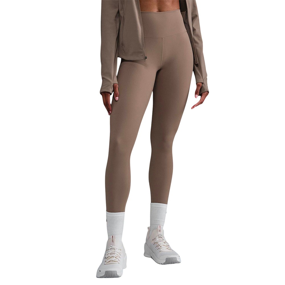 Леггинсы женские Nike W NK DF ONE HR TIGHT коричневые FN3226-233