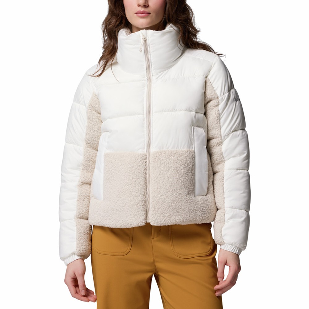 Куртка женская Columbia Leadbetter Point II Sherpa Hybrid белая 2085601-125