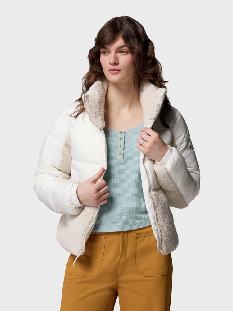 Куртка женская Columbia Leadbetter Point II Sherpa Hybrid белая 2085601-125 изображение 5