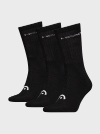 Шкарпетки HEAD ELEMENTS ALL SPORTS CREW 3P чорні 701229008001 изображение 2