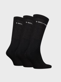 Шкарпетки HEAD ELEMENTS ALL SPORTS CREW 3P чорні 701229008001 изображение 3