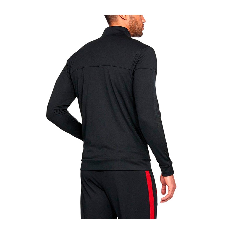 Толстовка мужская Under Armour Ua Sportstyle Pique Trck Jkt черная 1313204-001 изображение 4