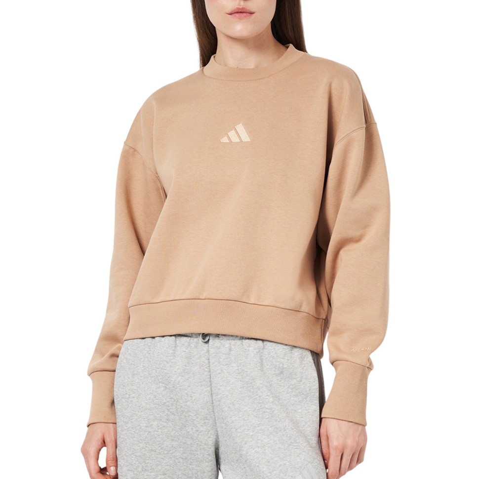 Толстовка жіноча Adidas W ALL SZN SWT бежева JV7256 — фото 1