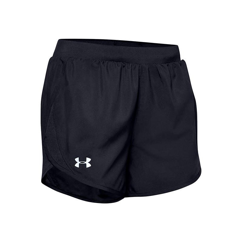 Шорты  женские Under Armour Ua Fly By 2.0 Short черные 1350196-001 изображение 1
