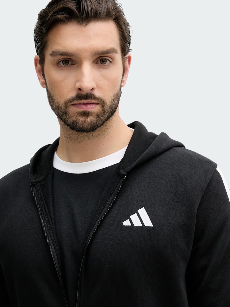 Костюм мужской Adidas M 3S FL HD TS черный JL8599 изображение 6