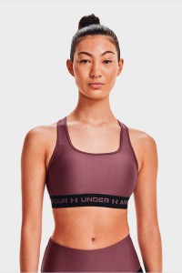 Бра женский Under Armour Ua Crossback Mid Bra фиолетовый 1361034-554 изображение 2