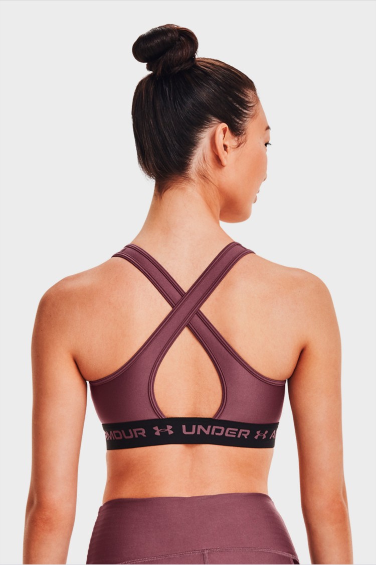 Бра женский Under Armour Ua Crossback Mid Bra фиолетовый 1361034-554 изображение 3