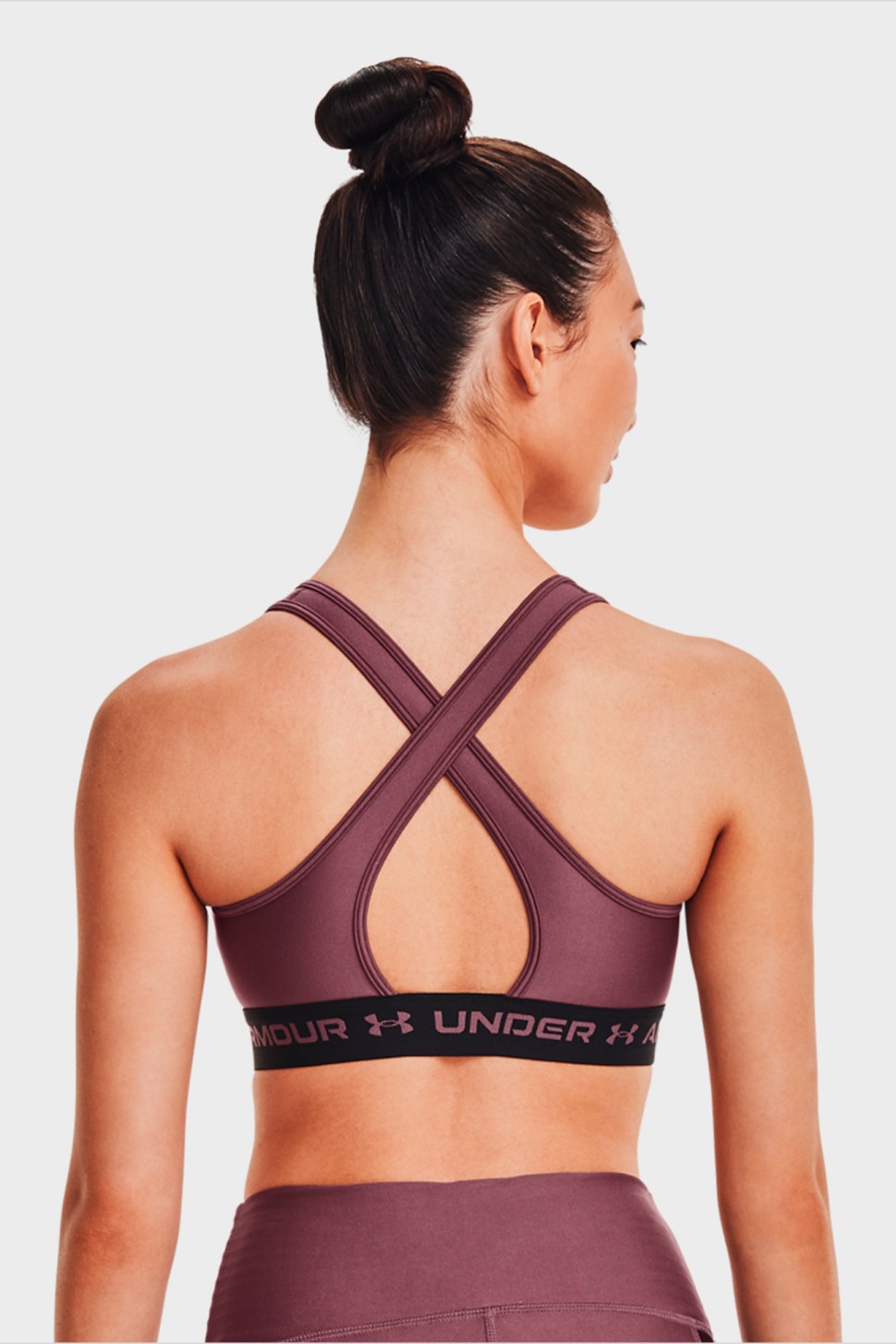 Бра жіноче Under Armour Ua Crossback Mid Bra фіолетове 1361034-554 — фото 3