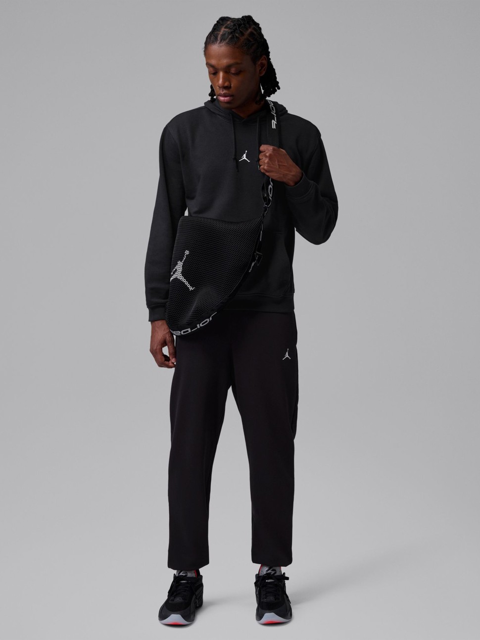 Толстовка мужская Nike M J DF SPT CSVR FLC PO HDY черная IM7656-010 — фото 7